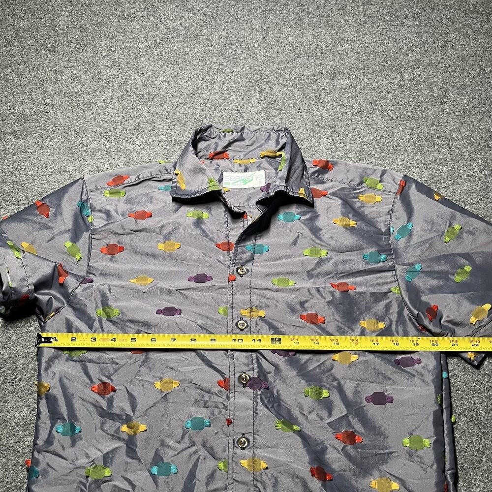 Vintage Seaplane Shirt Mens Small Short Sleeve USA Button Up Wacky Fun Retro 90s - Picture 5 of 10